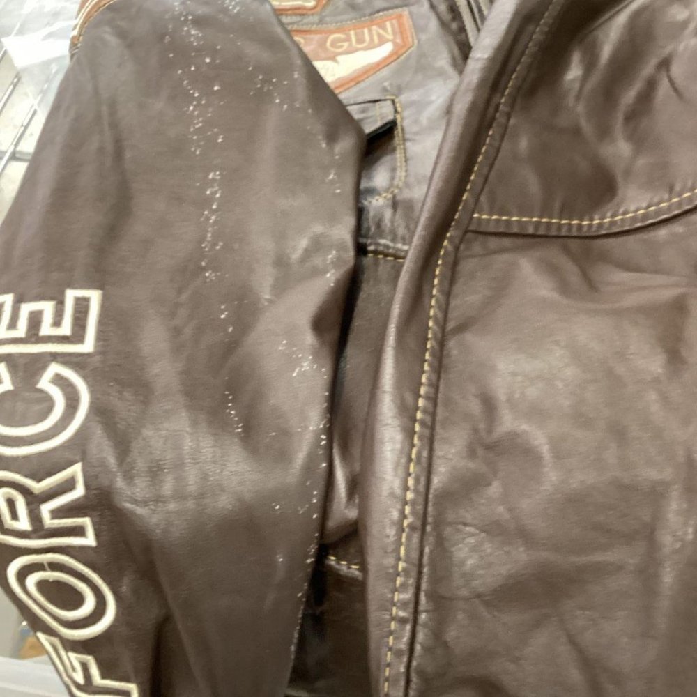 Top gun aviator leather jacket "Movie inspired" - Picture 3 of 4